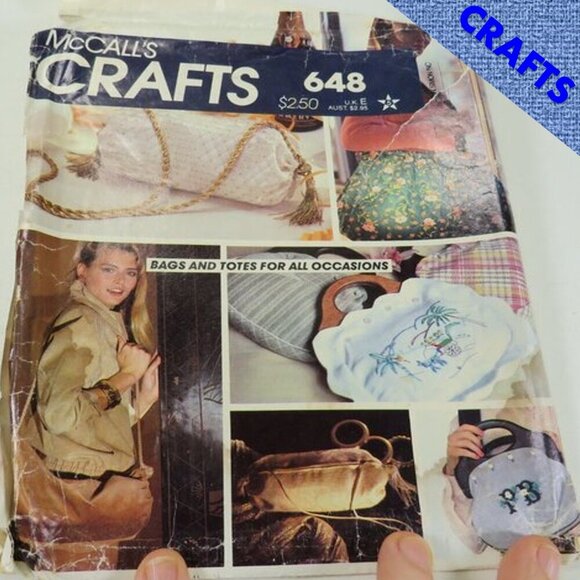 McCalls 7517 (also 648) Sewing Pattern : Purses - Picture 1 of 7